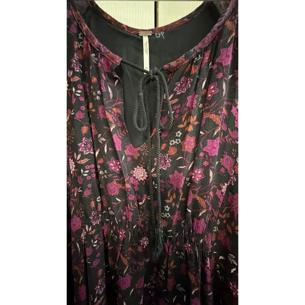 Free People Black/Purple Dress - Picture 7 of 7